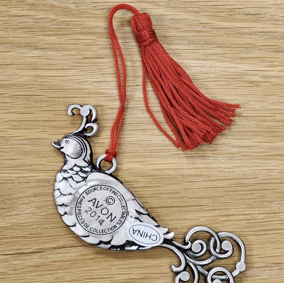 New 2014 Avon Partridge Pewter Ornament - Picture 2 of 3
